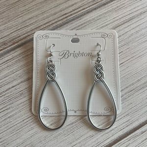 Brighton Interlock Silver French Wire Earrings Celtic motifs on Original Card